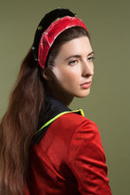 Load image into Gallery viewer, "Velvet Candy" embroidered silk velvet Hairbands