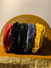 Load image into Gallery viewer, "Velvet Candy" embroidered silk velvet Hairbands