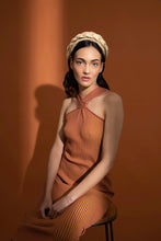 Load image into Gallery viewer, &quot;002&quot; Stitch straw wide headband - Natural

