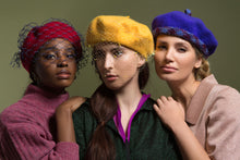 Load image into Gallery viewer, &quot;Dee-Dee&quot; Beret with veil

