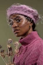 Load image into Gallery viewer, &quot;Dee-Dee&quot; Beret with veil
